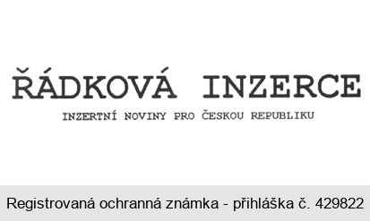 ŘÁDKOVÁ INZERCE  INZERTNÍ NOVINY PRO ČESKOU REPUBLIKU