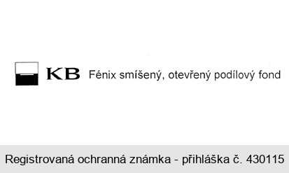 KB Fénix smíšený, otevřený podílový fond