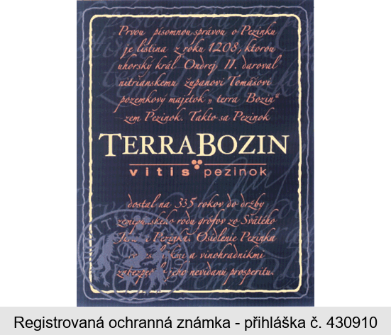 TERRA BOZIN vitis pezinok