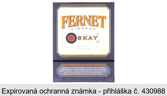 FERNET LIQUEUR SKAY