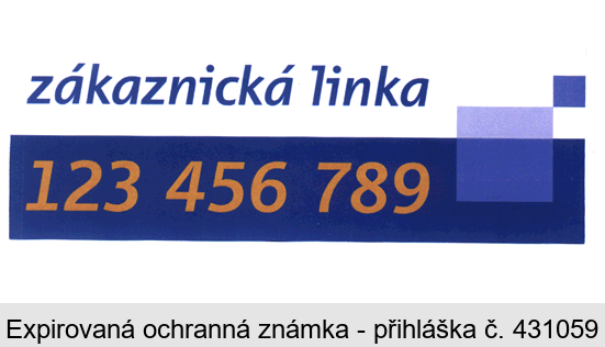 zákaznická linka 123 456 789