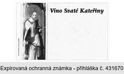 Víno Svaté Kateřiny Svatá Kateřina Alexandrijská