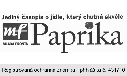 Jediný časopis o jídle, který chutná skvěle mf MLADÁ FRONTA Paprika