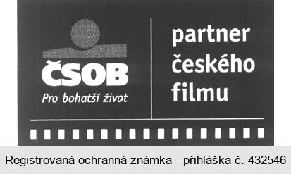 ČSOB Pro bohatší život partner českého filmu