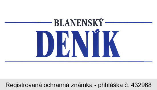 BLANENSKÝ DENÍK