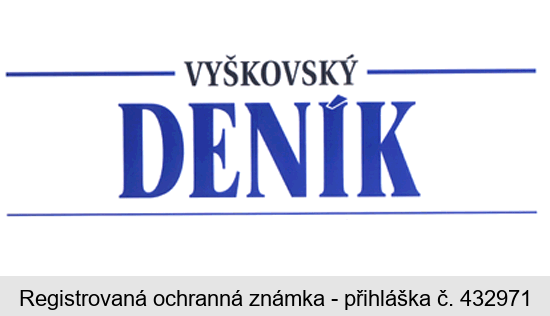 VYŠKOVSKÝ DENÍK