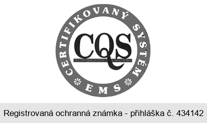 CQS CERTIFIKOVANÝ SYSTÉM EMS