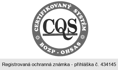 CQS CERTIFIKOVANÝ SYSTÉM BOZP - OHSAS