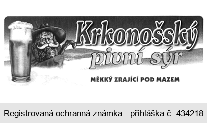 Krkonošský pivní sýr MĚKKÝ ZRAJÍCÍ POD MAZEM