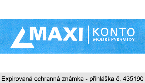 MAXI KONTO MODRÉ  PYRAMIDY