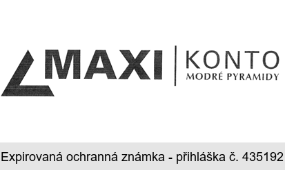 MAXI KONTO MODRÉ PYRAMIDY