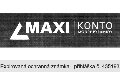 MAXI KONTO MODRÉ PYRAMIDY