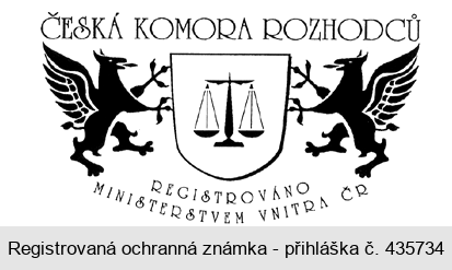 ČESKÁ KOMORA ROZHODCŮ  REGISTROVÁNO MINISTERSTVEM VNITRA ČR