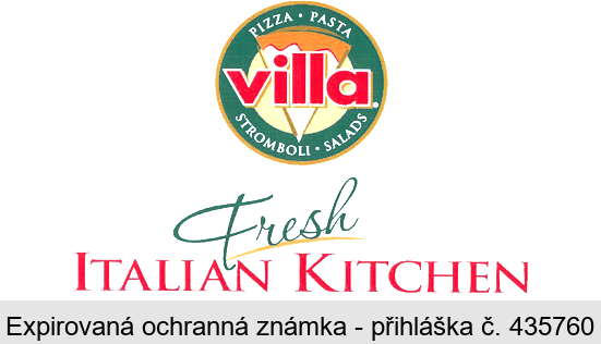 PIZZA.PASTA villa STROMBOLI.SALADS Fresh ITALIAN KITCHEN