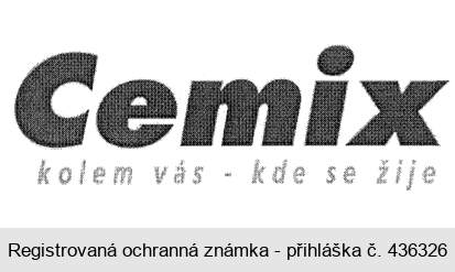 Cemix kolem vás - kde se žije