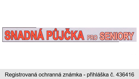 SNADNÁ PŮJČKA PRO SENIORY