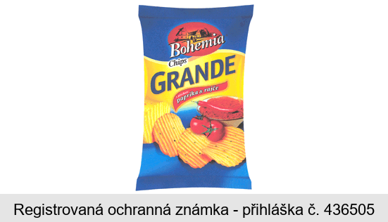 Bohemia Chips GRANDE s příchutí paprika & rajče