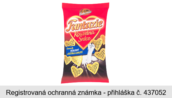 Bohemia Fantazie Kouzelná Srdce Snack SOLENÝ s EXTRA CHUTÍ