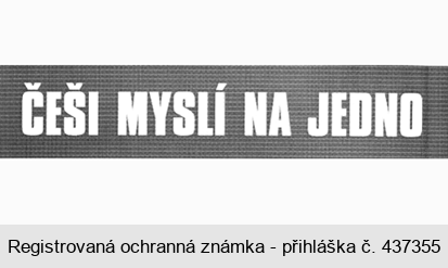ČEŠI MYSLÍ NA JEDNO