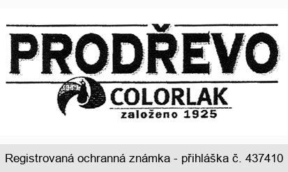 PRODŘEVO COLORLAK založeno 1925