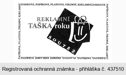 REKLAMNÍ TAŠKA ROKU SOUTĚŽ DÁRKOVÁ, PAPÍROVÁ, PLASTOVÁ, FIREMNÍ, REKLAMNÍ
