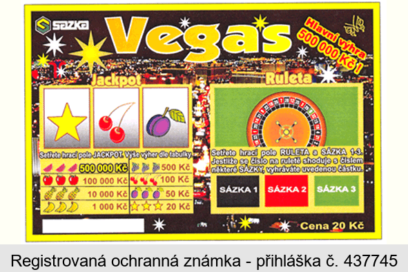 SAZKA Vegas Jackpot Ruleta