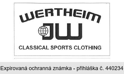 WERTHEIM JW CLASSICAL SPORTS CLOTHING