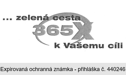 . . . zelená cesta 365 X k Vašemu cíli