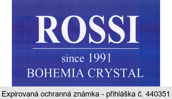 ROSSI since 1991 BOHEMIA CRYSTAL