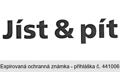 Jíst & pít