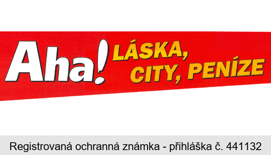 Aha! LÁSKA, CITY, PENÍZE