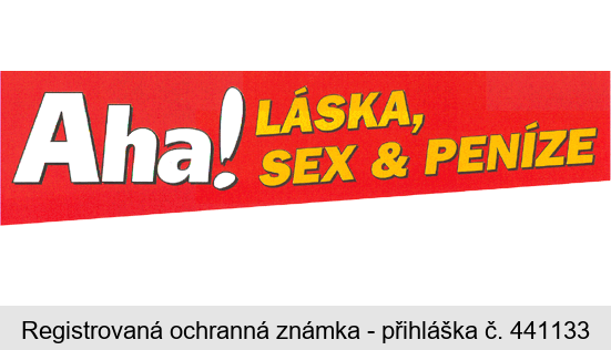 Aha! LÁSKA, SEX & PENÍZE