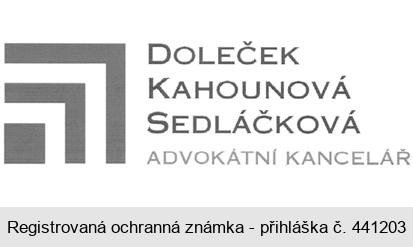DOLEČEK KAHOUNOVÁ SEDLÁČKOVÁ ADVOKÁTNÍ KANCELÁŘ
