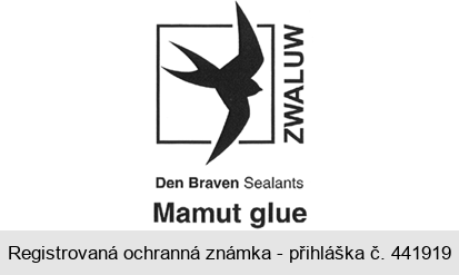 ZWALUW Den Braven Sealants Mamut glue