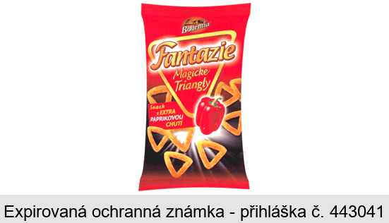 Bohemia Fantazie Magické Triangly Snack s EXTRA PAPRIKOVOU CHUTÍ