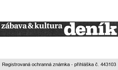 zábava & kultura deník