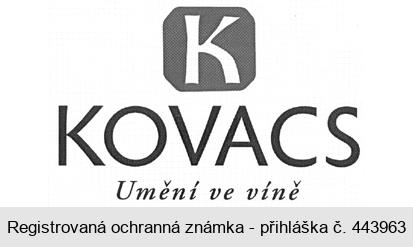 K KOVACS Umění ve víně