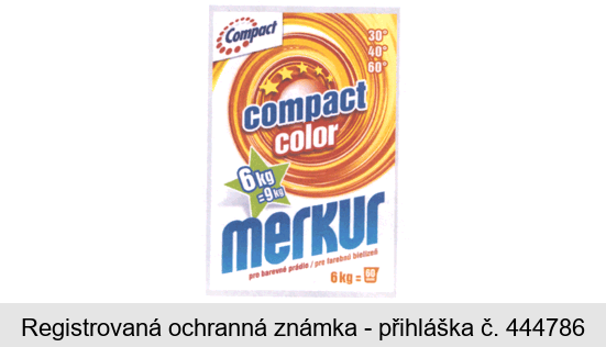 Compact color merkur pro barevné prádlo/pre farebnú bielizeň