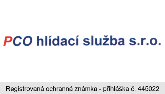 PCO hlídací služba s.r.o.