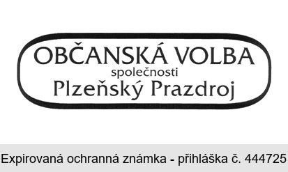 OBČANSKÁ VOLBA společnosti Plzeňský Prazdroj