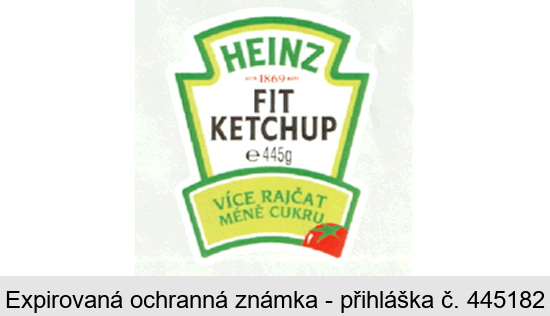 HEINZ 1869 FIT KETCHUP VÍCE RAJČAT MÉNĚ CUKRU