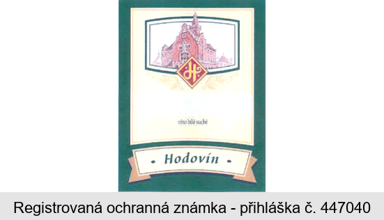Hodovín víno bílé suché