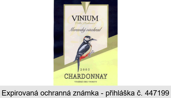 VINIUM Velké Pavlovice Moravský vinohrad CHARDONNAY 2005 VINAŘSKÁ OBEC VNOROVY