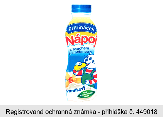 Pribináček Nápoj s tvarohem a smetanou vanilkový