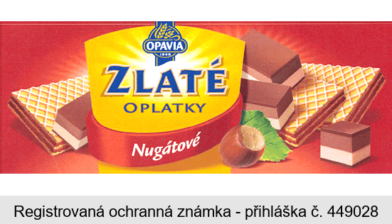 ZLATÉ OPLATKY Nugátové OPAVIA