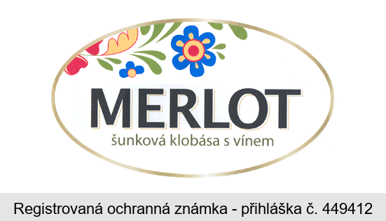 MERLOT šunková klobása s vínem