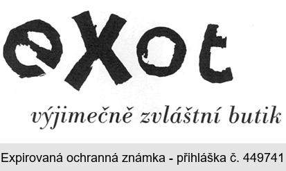 exot výjimečně zvláštní butik