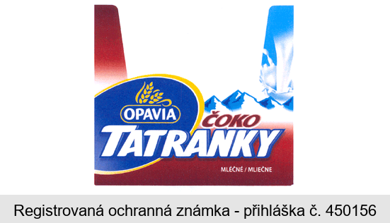 OPAVIA ČOKO TATRANKY MLÉČNÉ / MLIEČNE