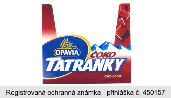 OPAVIA ČOKO TATRANKY ČOKOLÁDOVÉ