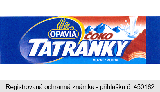 OPAVIA ČOKO TATRANKY MLÉČNÉ / MLIEČNE